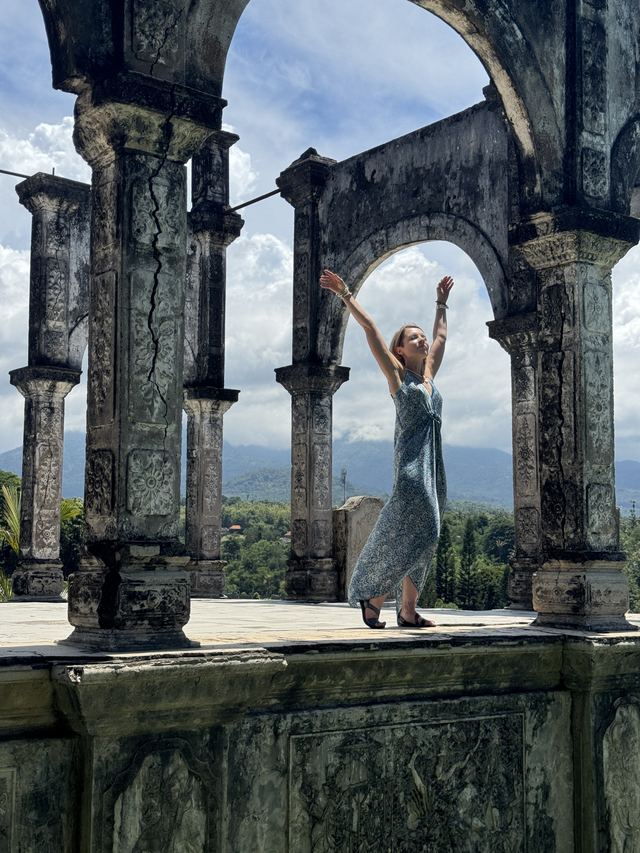 The arches of Ujung water palace in east Bali